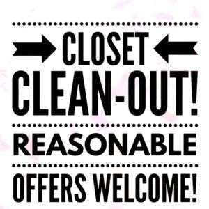 CLOSET CLEANOUT